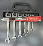 Incomplete Craftsman Usa Sae Double Open End Wrench Set 3/8" To 7/8" Vv Series. Fixed Price $39.99.