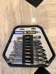 Kobalt 8-PIECE 72 Tooth Flex Box End Ratcheting Set #0338366. Fixed Price $48.00.