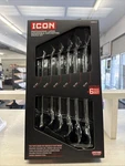 New Icon Professional Large Reversible Metric Ratcheting Wrench Set WRRM-6. Fixed Price $154.95.