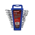 Ultra Steel 11PC Combination Wrench Set Metric 6MM-19MM W/ Wall Hanging Case. Fixed Price $28.99.