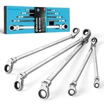 Mechanic Tool Set - Flex Head Ratcheting Wrench Piece Sae 5/16 13/16. Fixed Price $74.99.