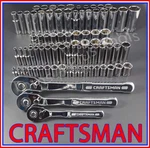 Craftsman 87PC 1/4 3/8 1/2 Sae Standard Metric Mm 3PC Ratchet Wrench Socket Set. Fixed Price $141.74.