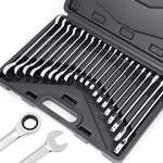 22-PIECE Ratcheting Set, Metric And Sae Combination Wrenches. Fixed Price $61.09.