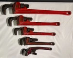Ridgid 24" 18" 14" 12" 10" Offset H.d. Pipe Wrenches Ridge Tool Elyria Oh Usa. Fixed Price $105.75.