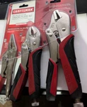Craftsman Easy Release Action Locking Pliers Set 45713 Includes 6LN 7WR & 10R. Fixed Price $68.99.