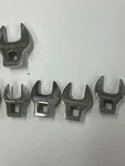 Snap-on Fcom Metric Crowfoot Wrench Set Chrome Finish Steel 8PC 10-19MM. Fixed Price $95.00.