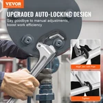 Vevor Aluminum Straight Pipe Wrench 18 Automatic Jaw Adjustment 60CRV. Fixed Price $51.99.