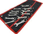 12PCS Combination End 72 Ratchet Teeth Stubby Wrench Set Metric 8-19MM 180 Flex. Fixed Price $46.99.