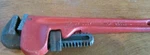 Vintage 10" Pipe Wrench Heavy Duty Red Ace Hardware 24525 Drop Forged. Fixed Price $30.00.