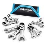 Duratech Stubby Flex-head Ratcheting Combination Wrench Set, Metric, Silver. Fixed Price $78.38.