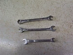 Set Of 3 Wrenches/open And Box End/ 2--S&K 1--HWI. Fixed Price $10.00.