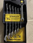 New Stanley 94-542 7-PIECE Ratcheting Wrench Set, Sae. Fixed Price $35.00.