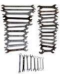 Lot Of 32 Open End Wrenches Mixed Brands Thorsen Kal Wards Easco Proto. Fixed Price $31.41.