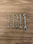 Craftsman Mini Ignition Midget Wrench Set 5 Pc Steel Standard Angled Open End. Fixed Price $12.90.