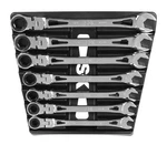 Sk Hand Tools 80090 7 Piece Flex-head X-frame Sae Ratcheting Wrench Set. Fixed Price $189.99.