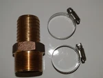 1" Brass Insert X Mpt Poly Well Pipe Adapter + (2) Hose Clamps. Fixed Price $18.99.