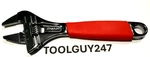 Snap On Tools ADHWS8 8'' Red Slim Adjustable Wrench Smooth Jaw Ships Free. Fixed Price $98.96.
