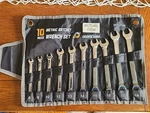 Ironcube Reversible Ratcheting Wrench Set 10-PIECE Metric 6-18MM / Case. Fixed Price $39.97.