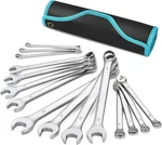 Combination Wrench Set, Metric, 15-PIECE, 12-POINT,CR-V Steel,with Rolling Pouch. Fixed Price $35.99.