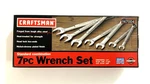 Craftsman Usa Standard Sae (947004) Combination 7-PC Wrench Set New Nos. Fixed Price $34.99.