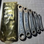 Sears Craftsman 9-4368 5 Piece Box End Ratcheting Wrench Set Usa. Fixed Price $29.98.