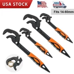 4PC Self-adjusting Pipe Wrench Spanner Multi-function Adjustable Set. Fixed Price $24.99.