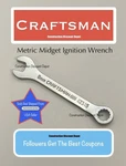 Craftsman Midget Ignition Combination Wrench 42346. Fixed Price $7.96.