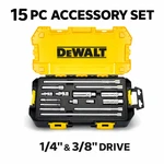 Dewalt DWMT73807 15PC Drive Tool Accessory Set 1/4"3/8" Extensions Adapters Kit. Fixed Price $89.90.