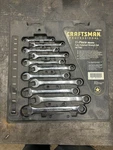 Craftsman Professional Usa 11PC Metric 7-17MM Full Polish Combination Wrench Set. Fixed Price $250.00.