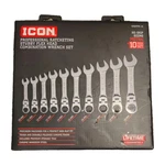 Icon WRSTFM-10 Piece Ratcheting Stubby Flex Head Wrench Set Metric 10-19MM. Fixed Price $97.11.