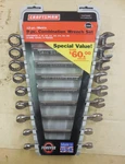 New 12PT Metric Combination 9PC Wrench Set 8 10 11 14 15 16MM Craftsman 47045. Fixed Price $75.00.