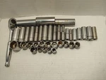 Mechanic Tools Husky Mix Sockets+ratchet Mostly 3/8 (sae & Metric) Cheap. Fixed Price $25.00.