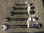 New Set Craftsman Sae 15/16-7/8-11/16-5/8-3/8 Ratcheting Combination Wrenches. Fixed Price $48.00.