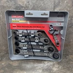 Sears Craftsman 5-PIECE Offset Box End Ratcheting Wrench Metric Mm Mechanic. Fixed Price $49.90.