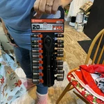 Crescent 20 Piece Socket Wrench Set 3/8 Inch Drive Six Point. Fixed Price $74.99.