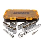 Dewalt 1/2 Box Alatchet Wrench Socket Set Handle 23 Pcs DWMT73813. Fixed Price $116.32.