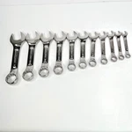 V Series Sears Craftsman 11PC 12PT Sae Stubby Wrench Set - 3/8 Made In Usa. Fixed Price $165.00.