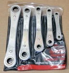 Vntg Sears Craftsman Usa 5PC Metric Ratcheting Box End Wrench Set. Fixed Price $49.99.
