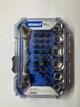 Kobalt 35PC 1/4, 5/16 Right Angle Socket Bit Drive Double End Ratchet Wrench. Fixed Price $35.00.