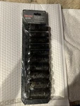 Craftsman Evolv 10PC Deep Impact Socket Set Inch Sae #16886. Fixed Price $55.99.