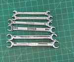 Snap On Tools 9MM 21MM Point Flare Nut Tubing Line Wrench Set RXFMS606 Pc. Fixed Price $200.00.