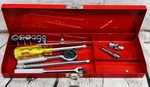 Proto 1/4 Drive Socket Ratchet Set Metric 13PC Usa Tools W Metal Case 4796. Fixed Price $94.97.