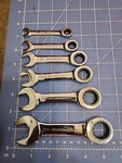 Sae Stubby Ratchet Set Pcs 3/4" To 5/16". Fixed Price $26.99.