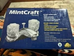 New Mintcraft 2 Lavatory Faucet Chrome Pop Up Drain Acrylic Handles. Fixed Price $15.00.