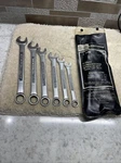 Vintage Craftsman 4462 6-PIECE Sae 12 Point Combination Wrench Set Sears Usa. Fixed Price $34.97.