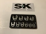 Sk 10-PC Flare Nut Crow Foot Wrench Set. Fixed Price $175.00.
