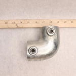 Global Industries 90 Degree Elbow Pipe Fitting Galvanized Iron 1.94" Id X 1-1/2". Fixed Price $9.70.
