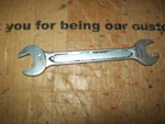 Of Vintage Wizard H2854 18MM & 19MM Double Open End Wrench. Fixed Price $14.98.