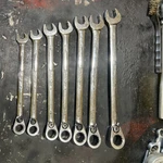 Snap-on SOEXR707 Flank Drive Plus 7PC Ratcheting Reversible Sae Wrench Set. Fixed Price $295.00.