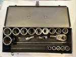 Snap On 3/4" Drive 20PC Set 12 Pt Sae Shallow General Ratchet Sockets Swivel. Fixed Price $599.99.